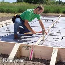Form And Pour A Concrete Slab Concrete Slab Concrete Diy Concrete