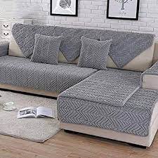 Jiviner super stretch 1 piece sofa covers for 3 cushion couch newest jacquard non slip sofa slipcovers thick couch covers. Hm Dx Plush Sofa Slipcover Thick Quilted Anti Slip Stain Resistant Multi Size Sofa Cover Protector For Pets Sectional Couch Cover Slipcovered Sofa Sofa Covers