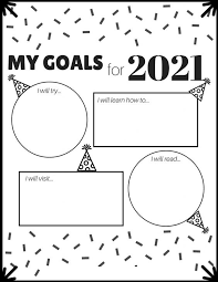 New years 2021 coloring page for kids. My Goals For 2021 Coloring Pages Happy New Year Coloring Pages Coloring Pages For Kids And Adults