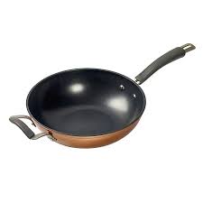 Use as steamer, stockpot, saute pan as well as wok. Epicurious Aluminum Nonstick 11 Inch Stir Fry Pan In Copper Bed Bath Beyond
