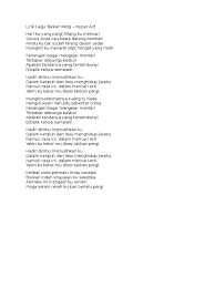 a c g am f d dm em ➧ chords for semangat yang hilang (lirik) xpdc with song key, bpm, capo transposer, play along with guitar, piano, ukulele & mandolin. Lirik Lagu Takkan Pergi