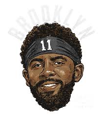 Kyrie Irving Portrait City Arc Bath Towel