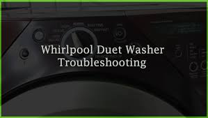 Attempt a duet washer quick diagnostic test => washer will not do a duet washer quick diagnostic test you can manually unlock the washer by removing the top (remove screws on the back of the top panel and slide the top panel back to lift off. Whirlpool Duet Washer Troubleshooting