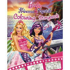 Since its appearance, barbie has become the most playful friend.… Barbie The Princess The Popstar Colouring Storybook 9781474855167 9781474855167 Amazon Com Books