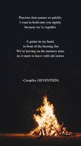 Campfire By Seventeen Lyrics Wallpaper Kutipan Lirik Lirik Lagu Lirik