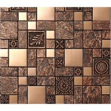 A kitchen backsplash can be useful in protecting your kitchen walls against water. Wholesale Brown Porcelain Stainless Steel Tiles Art Wall Backsplash