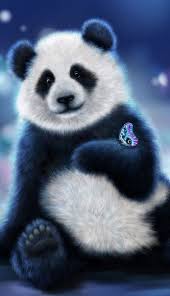 Fantasy Wallpapers And Backgrounds Download Fantasy Cute Panda And Butterfly Wallpaper At Www Freecomputer Cute Panda Wallpaper Panda Wallpapers Panda Artwork
