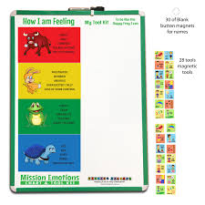 Mission Emotions Classroom Magnetic Chart With Movable Tools A2