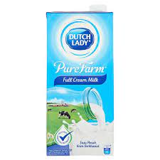 Kalau beli yg pek 1l sekali minum je da kosong kotak. Dutch Lady Pure Farm Full Cream Milk 1l Tesco Groceries
