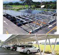 Aluminium Pv Sun China Großhandel Solar Carport mit Ev Ladegerät