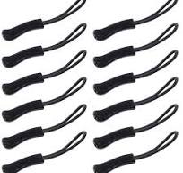 Wisdompro Zipper Pulls, Durable Zipper Pull Tab Replacement Zip Tab Tag Cord Extension Fixer Helper for Luggage, Jackets, Boots, Backpack, Purse, ...