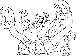 Les animaux du monde réel sont absents dans l'univers des pokémon. Coloriage Engloutyran Pokemon A Imprimer