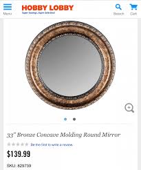 Store locator find the closest hobby lobby! Distressed Hand Painted White Round Mirror Diy