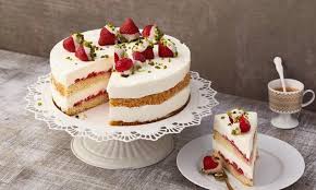 Joghurt Frischkase Torte Mit Erdbeeren Rezept Kuchen Und Torten Kuchen Und Torten Rezepte Erdbeertorte Rezept