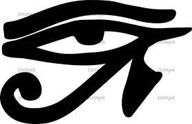 The ujat, more commonly known as wadjet or eye of horus, was a particularly the vertical tear line line below the eye and the horizonal line beside the eye are very characteristic of some falcon species. Udjat Eye Of Horus Symbol For Peace And Protection Symbols Eye Of Horus Peace