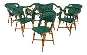 Who knew that french bistro chairs were a hot item right now? Vintage French Rattan Bistro Chairs Set Of 8 Chairish