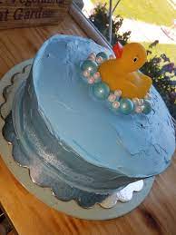 Homemade Boy Rubber Ducky Baby Shower Cake Whipped Cream Rubber Ducky Baby Shower Baby Shower Cakes Ducky Baby Shower