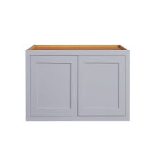 Explore our selection of kitchen cabinets in a wide variety of colors and styles to fit your preferences and your budget. 30 Wide 21 Tall 14 Deep Wall Bridge Kitchen Cabinet Light Gray Inset Shaker Double Door Walmart Com Walmart Com