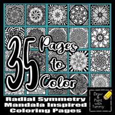 Radial symmetry collaborative activity coloring pages. Radial Symmetry Activity Coloring Pages Worksheets Tpt