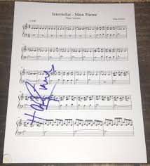 Hans Zimmer Signed Autograph Interstellar Score Main Theme Sheet Music W Proof 1921247810