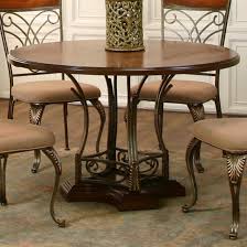 Diameter round steel outdoor patio dining table entertain friends and family around the beacon entertain friends and family around the beacon park brown 48 in. Cramco Inc Harlow J9186 63 61 Transitional 48 Round Metal Wood Table Corner Furniture Kitchen Table