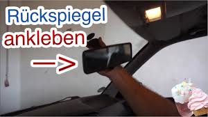 Vw Golf Ruckspiegel Ankleben Glue Rearview Mirror Youtube