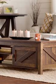 No Assembly Required Farm House Country Coffee Table With Storage I Love How The Doors Mi Country Coffee Table Coffee Table Rectangle Coffee Table Farmhouse