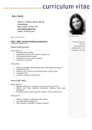 Cv Template Ann Kelly