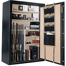 This 18 gun security cabinet features a convertible interior allowing for storage of up to 18 long guns or 9 long guns and 4 steel shelves for the storage of ammunition, supplies and valuables. Shop For Cannon Safes At Tractor Supply Co