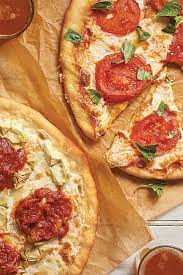 Ultra Thin Pizza Crust With Mod Inspired Toppings Recipe King Arthur Flour Thin Pizza Pizza Crust Thin Crust Pizza