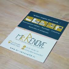 Carte De Visite Pour Mr Renove Logo Joliepub Carte De Visite Carte Depliant