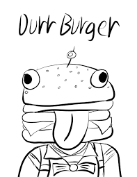 You'll spot it to the south of paradise palms. Fortnite Durr Burger Coloring Pages