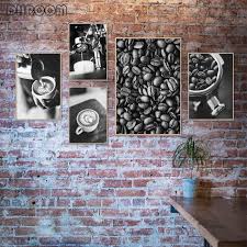 Buy coffee shop posters designed by millions of artists and iconic brands from all over the world. Coffee Charge Dining Room Poster Black White Coffee Canvas Print Coffee Beans Wall Art Painting Modern Picture Kitchen Restaurant Decoration