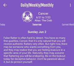 All zodiac sign is available. Cancer Horoscope For Today And Tomorrow