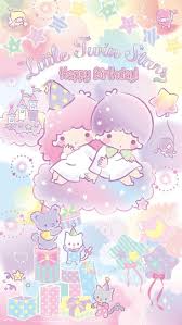 Twinkly stickers #8120064 created by sanrio. Little Twin Stars Wallpapers Wallpaper Cave