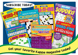 Every day, we offer new puzzles for free on our website. Kappa Puzzles The Leading Publisher Of Puzzle Magazines
