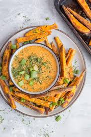 Why you'll love this sauce for sweet potatoes. Crispy Baked Sweet Potato Fries With Chipotle Dipping Sauce The Roasted Root