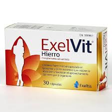 Exelvit Hierro 30 Capsulas Tratamiento Anemia Ferropenica O Hierro Bajo
