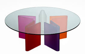 Table Basse Stella En Verre Trempe Et Plexi Mutlicolore Table Basse Table Basse Design Mobilier De Salon