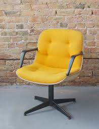 Reserved For Emily Mid Century Modern Steelcase Swivel Etsy Office Chair Cover Modern Home Office Desk Yellow Office Chair