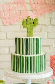 I could definitely see all of these looking really cute together on a dessert table at a party. Cactus Themed Cinco De Mayo Party Cactus Themed Kids Party 100 Layer Cake