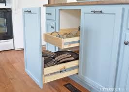 The frame needs to be the same length as the inside depth of the cabinet, in our case 23 in. Kitchen Cabinet Organizers Diy Pots And Pans Storage