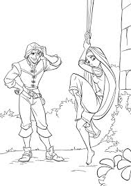 Princess Is Afraid High Quality Free Coloring From The Category Tangled More Pr Tangled Coloring Pages Disney Princess Coloring Pages Disney Coloring Pages