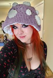 Poison mushroom hat crochet pattern and outfit inspiration