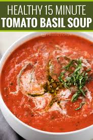 When compared to raw ones, cooked tomatoes have more. 15 Minute Tomato Basil Soup With Pesto The Chunky Chef