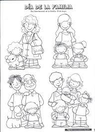 Miles de dibujos de familia para colorear, pintar e imprimir. Mi Familia En Ingles Para Colorear Buscar Con Google Family Sketch Family Theme Cartoon People