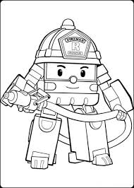 Mewarnai Gambar Robocar Poli Kartun Buku Mewarnai Gambar