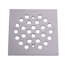 4 1 4 Inch Square Shower Drain Cover Brushed Stainless Finished Floor Drains Shower Floor Sink Hole Covers
