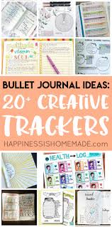 20 Bullet Journal Ideas Creative Tracker Charts