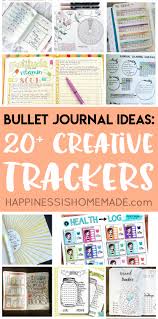 20 bullet journal ideas creative tracker charts